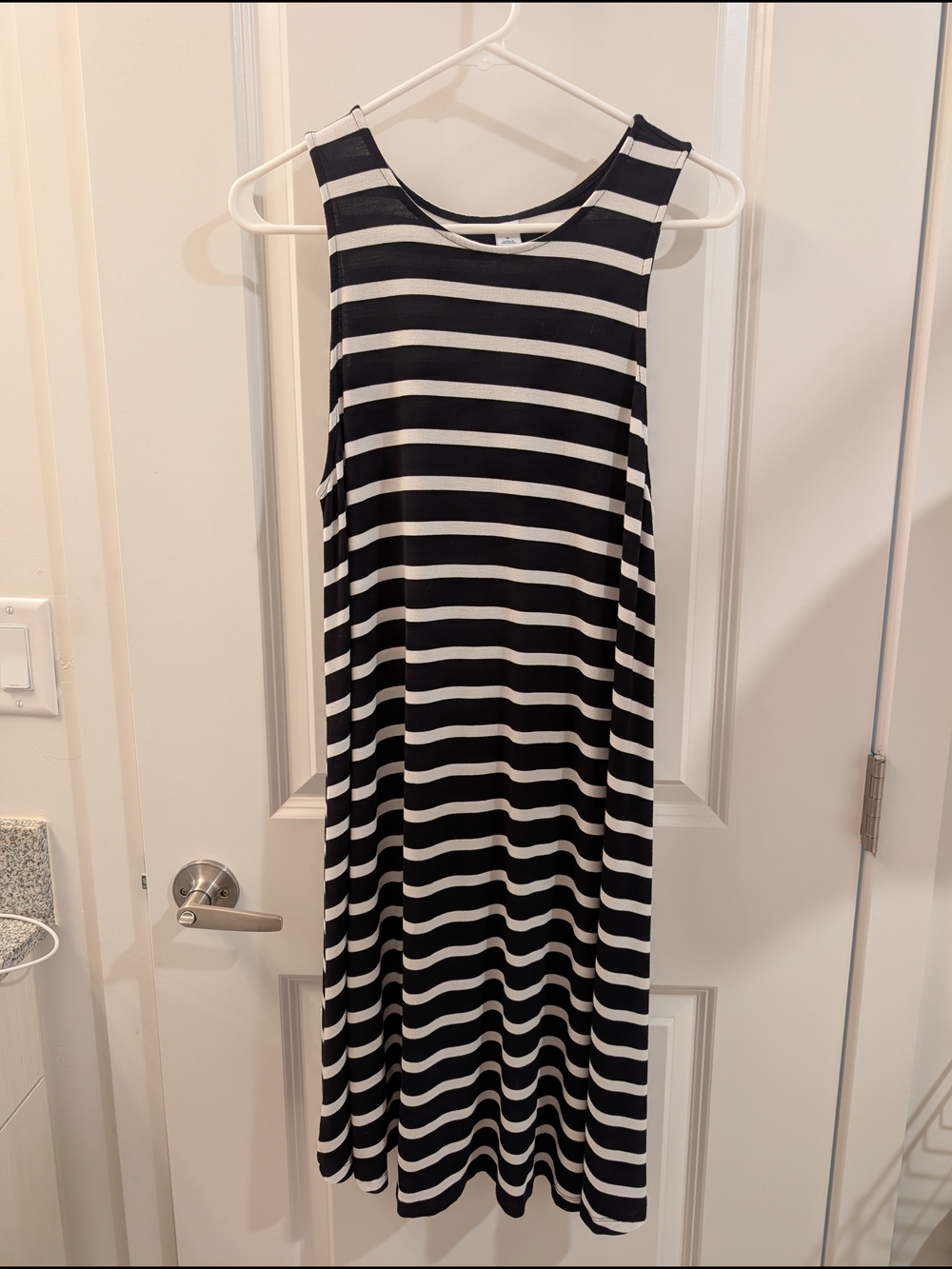 Old Navy Black and White Striped Dress